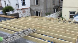 New 6x2 flat roof timber work 