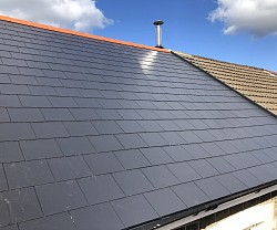 Cembrit slate new roof  Rhondda Cynon Taff