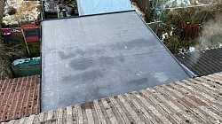 Epdm flat roof over bathroom